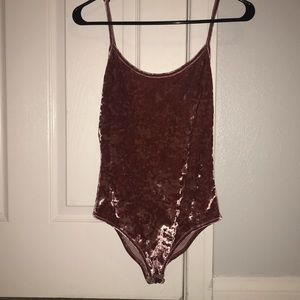 Forever 21 velvet bodysuit